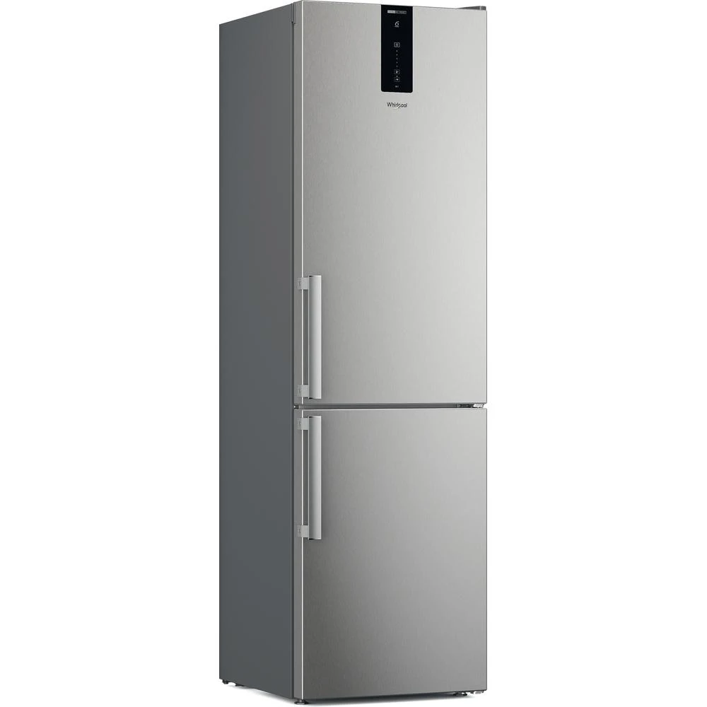 Whirlpool Refrigerator | W7X 92O OX H | Energy efficiency class E | Free standing | Combi | Height 202.7 cm | No Frost system | Fridge net capacity 263 L | Freezer net capacity 104 L | Display | 39 dB | Grey