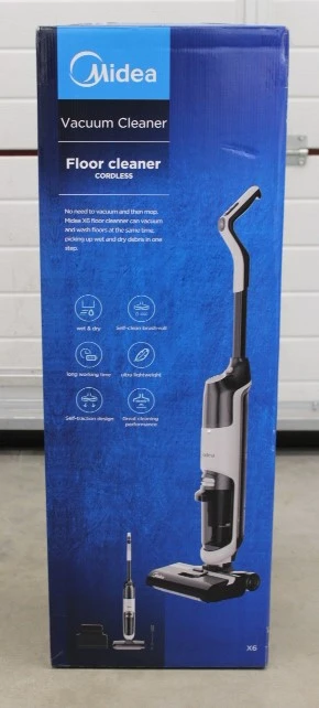 SALE OUT. Midea MWD-X6 Cordless Vacuum Cleaner 3 In 1, White/Black | Midea Cordless Vacuum Cleaner | MWD-X6 | Handstick 3in1 | Washing function | 120 W | 21.6 V | Operating time (max) 40 min | White/Black | Warranty 24 month(s) | DAMAGED PACKAGING