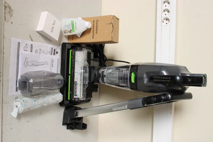SALE OUT. Bissell Crosswave HydroSteam Pet Select Corded | Bissell All-in one Multi-Surface Cleaner | 3527N Crosswave HydroSteam Pet Select | Corded operating | Washing function | 1100 W | N/A V | Titanium/Black/Silver/Lime | DEMO