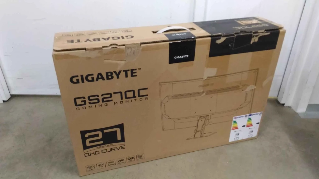 SALE OUT. Gigabyte Gaming Monitor GS27QC EU 27" VA, 1 ms, 250 cd/m², 170 Hz, HDMI ports quantity - 2, Black | Gigabyte Gaming Monitor | GS27QC EU | 27 " | VA | 170 Hz | 1 ms | 250 cd/m² | HDMI ports quantity 2 | Warranty 3 month(s) | USED, REFURBISHED, DAMAGED PACKAGING