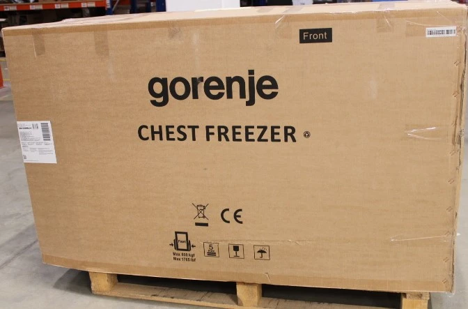 SALE OUT. Gorenje Freezer FH43EAW, Energy efficiency class E, Chest, Free standing, Height 85.8 cm, Total net capacity 440 L, White | Gorenje Freezer | FH43EAW | Energy efficiency class E | Chest | Free standing | Height 85.8 cm | Total net capacity 440 L | Display | White | DAMAGED PACKAGING, DENT , DAMAGED PAINT, SCRATCHED
