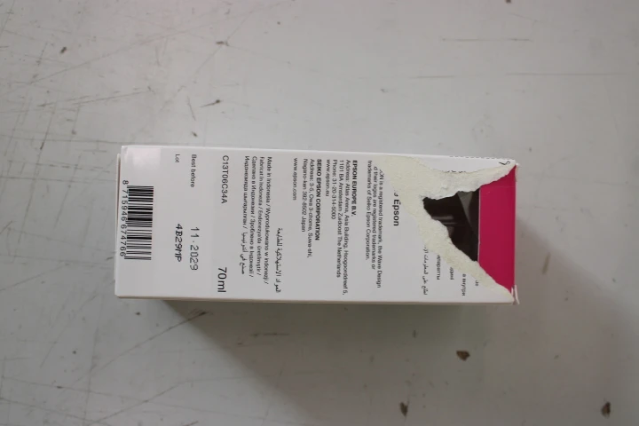 SALE OUT. Epson 112 EcoTank Pigment Magenta ink bottle | Epson 112 EcoTank Pigment | C13T06C34A | Ink Bottle | Magenta | DAMAGED PACKAGING