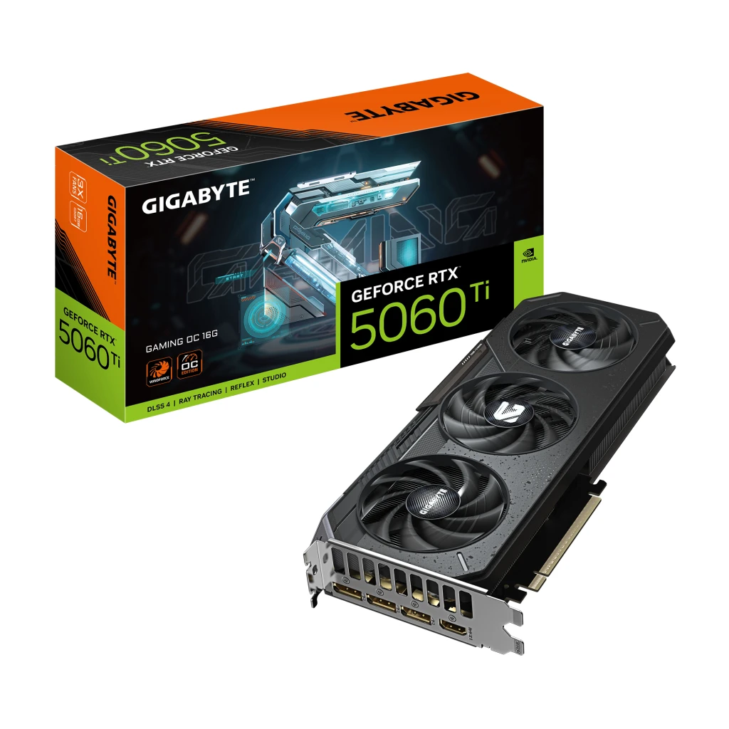 Gigabyte GeForce RTX 5060 Ti GAMING OC 16G | NVIDIA | 16 GB | GeForce RTX 5060 Ti | GDDR7 | HDMI ports quantity 1 | PCI-E 5.0