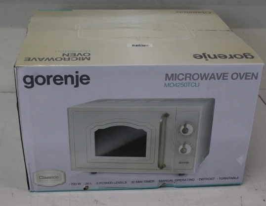 SALE OUT. Gorenje MO4250TCLI Microwave oven, Free standing, Capacity 20 L, Power 700 W, No display, Ivory | Gorenje Microwave oven | MO4250TCLI | Free standing | 700 W | Beige | DAMAGED PACKAGING
