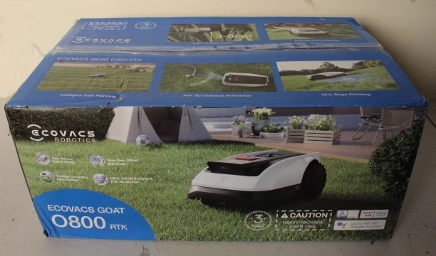 SALE OUT. Ecovacs GOAT O800 RTK Lawn Mower, Robot, Up to 800 m², LiDAR-enhanced RTK navigation, SmartEdge, White | Ecovacs | Lawn Mower 	GOAT O800 RTK | UNPACKED, WHITE SPOTS ON THE WHEEL