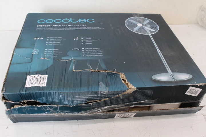 SALE OUT. Cecotec EnergySilence 620 Retrostyle stand fan | Cecotec EnergySilence 620 Retrostyle | Stand Fan | DAMAGED PACKAGING | Diameter 40 cm | Number of speeds 3 | Oscillation | 50 W