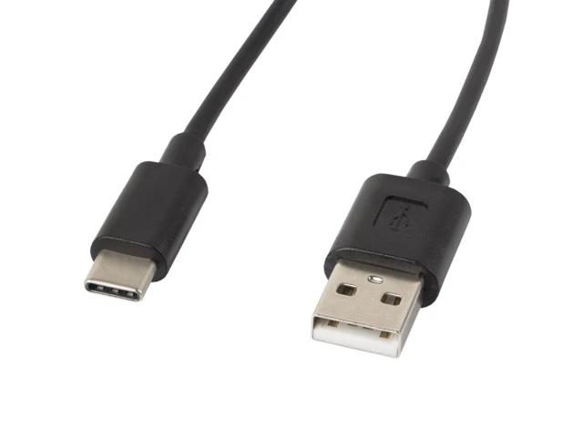 Lanberg USB Type-A to USB Type-C 2.0 Cable, 1.8 m | CA-USBO-10CC-0018-BK | USB Type-A to USB Type-C