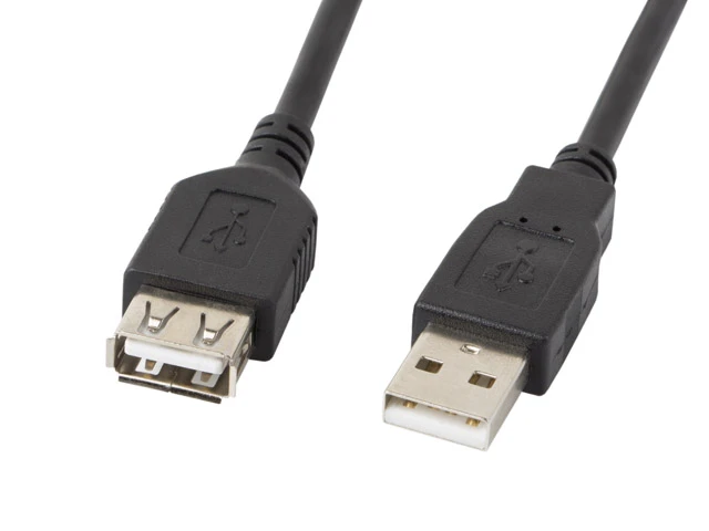Lanberg USB-A 2.0 Cable, 3 m | CA-USBE-10CC-0030-BK | USB Type-A to USB Type-A