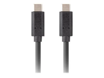 Lanberg USB-C 3.1 Gen 2 Cable, 10GB/s PD100W, 1 m | CA-CMCM-32CU-0010-BK | USB Type-C to USB Type-C