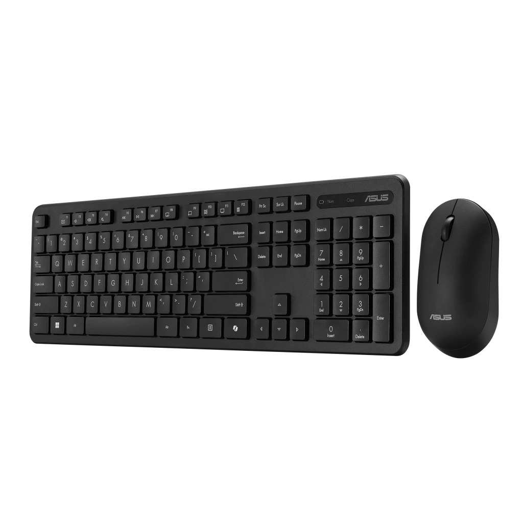 Asus CW100 | Keyboard and Mouse Set | Wireless | Russian | Black | RF 2.4GHz