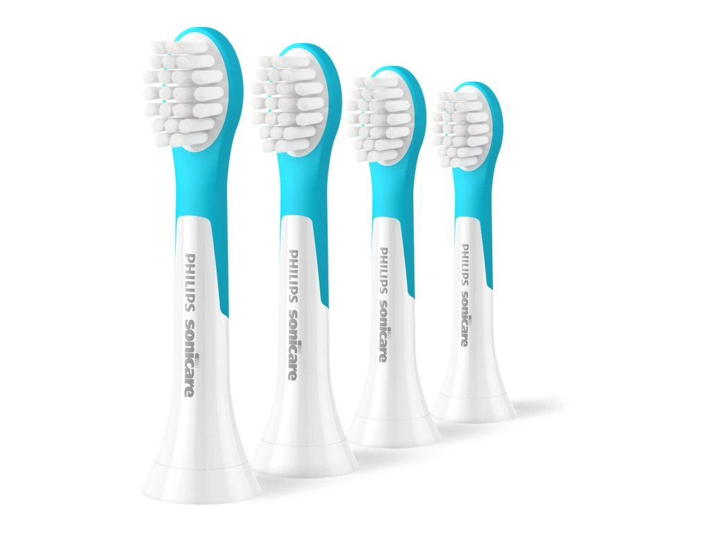 Philips Toothbrush Heads | HX6034/90 Sonicare For Kids3+ | Heads | For children | Number of brush heads included 4 | White/Blue