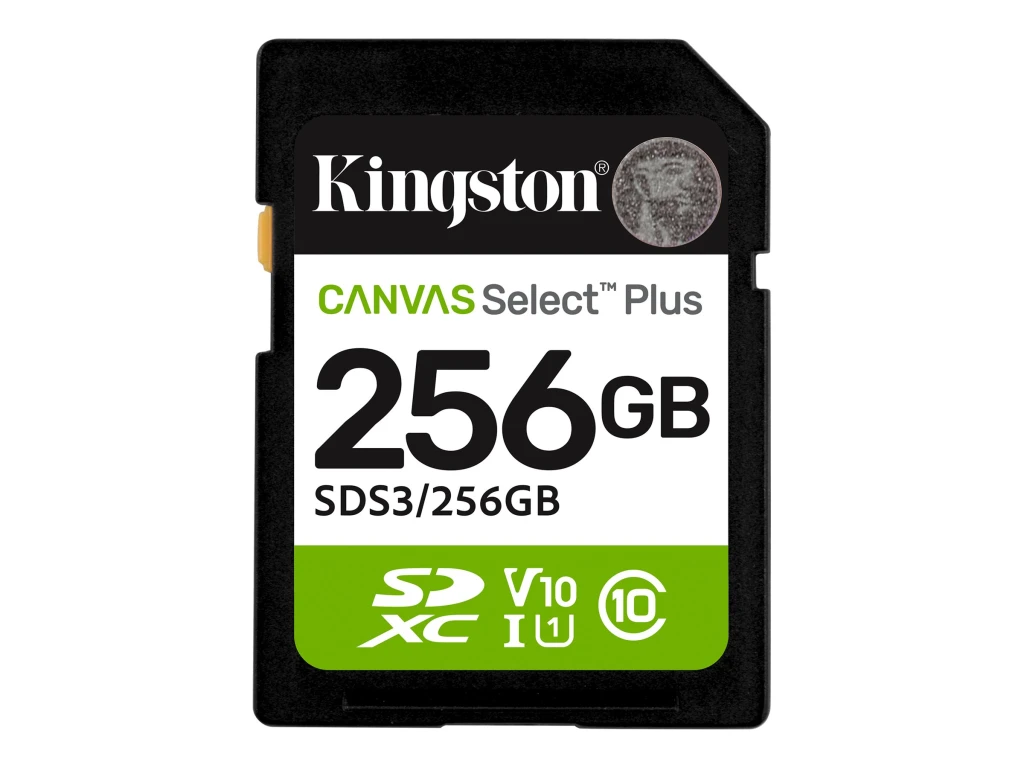 Kingston Select Plus | 256 GB | SD | Flash memory class Class 10, UHS-I, U1/U3, Video Class 10/30
