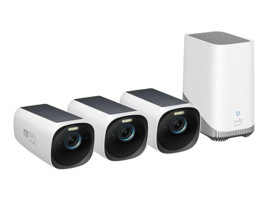 Anker Eufy Security Camera, 3+1 Kit | eufyCam 3 | IP67 | HDD/SSD storage