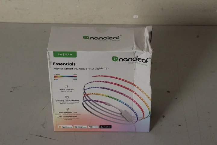 SALE OUT. |Nanoleaf Essentials Matter Smart Addressable Multicolour HD Lightstrip 5m 300 LEDs|16M+|DAMAGED PACKAGING