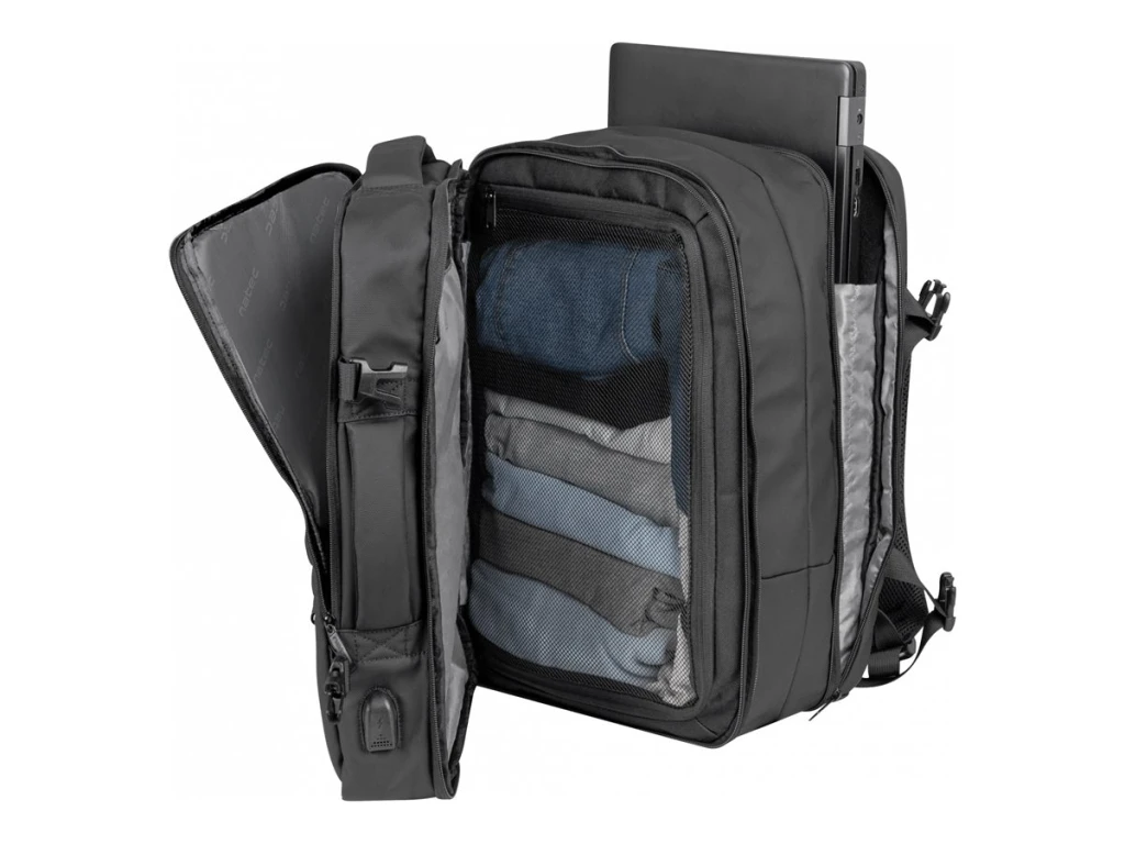 Natec Laptop Backpack Camel Pro 17.3, Black