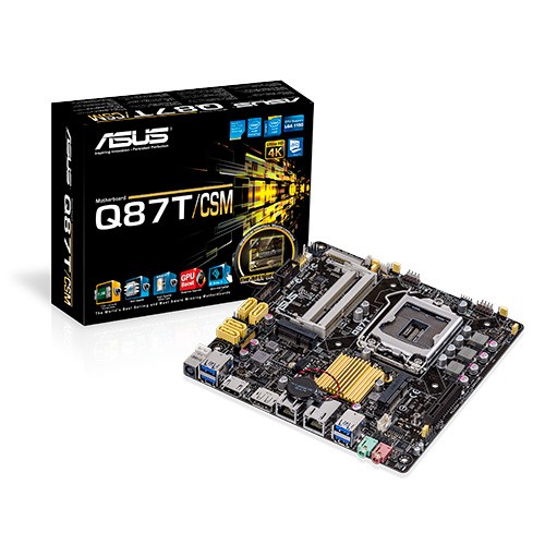 ASUS Q87T/CSM emaplaat LGA 1150 (pesa H3) Mini ITX Intel® Q87