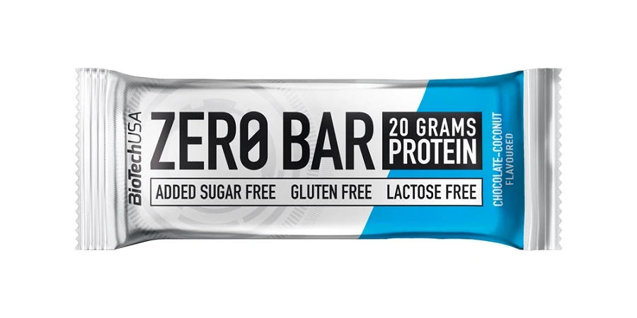 Proteiinibatoon BIOTECH USA Zero, šokolaadi-kookospähklimaitseline, 50 g (kogus 2 tükki)