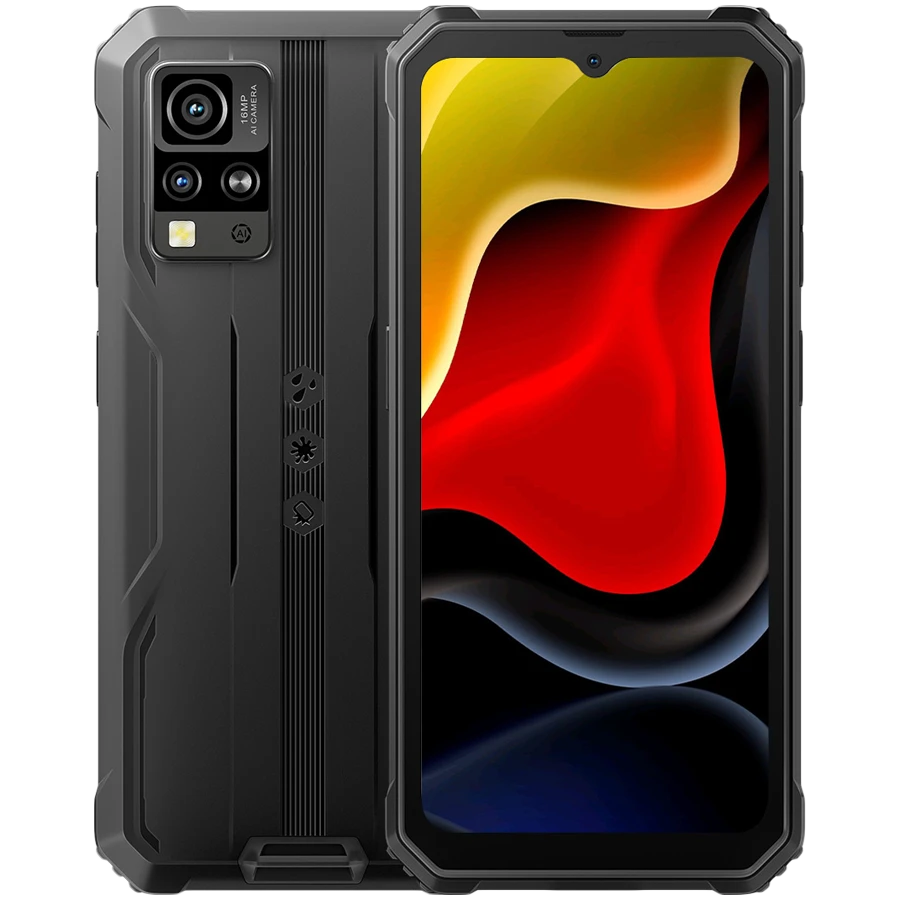 Blackview Rugged BV4800SE LTE 6.56" HD+IPS 720x1612 90Hz 4Gb+64Gb UMS9320E Octa-Core 1.8GHz CAM Front 8MP Rear 16MP+2MP NFC 5100mAh NO Charger Android 15 Black