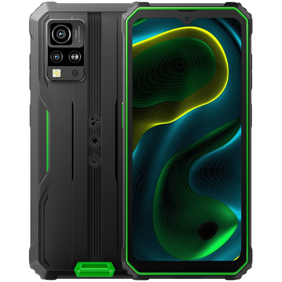 Blackview Rugged BV4800SE LTE 6.56" HD+IPS 720x1612 90Hz 4Gb+64Gb UMS9320E Octa-Core 1.8GHz CAM Front 8MP Rear 16MP+2MP NFC 5100mAh NO Charger Android 15 Green