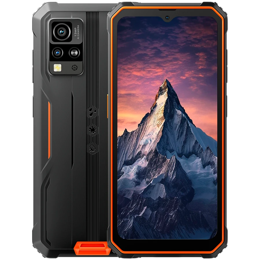 Blackview Rugged BV4800Pro LTE 6.56" HD+IPS  720x1612 60Hz GORILLA GLASS 5 T606 Octa-core 1.6GHz 4GB/128GB CAM Front 8MP Rear 16MP+2MP 5180mAh Android 15 5180mAh NO Charger Orange