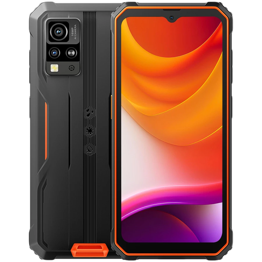 Blackview Rugged BV4800SE LTE 6.56" HD+IPS 720x1612 90Hz 4Gb+64Gb UMS9320E Octa-Core 1.8GHz CAM Front 8MP Rear 16MP+2MP NFC 5100mAh NO Charger Android 15 Orange