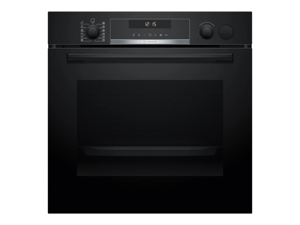Bosch Oven | HRG578BB7 | 71 L | Electric | Pyrolysis | Knobs | Steam function | Height 59.5 cm | Width 59.4 cm | Black