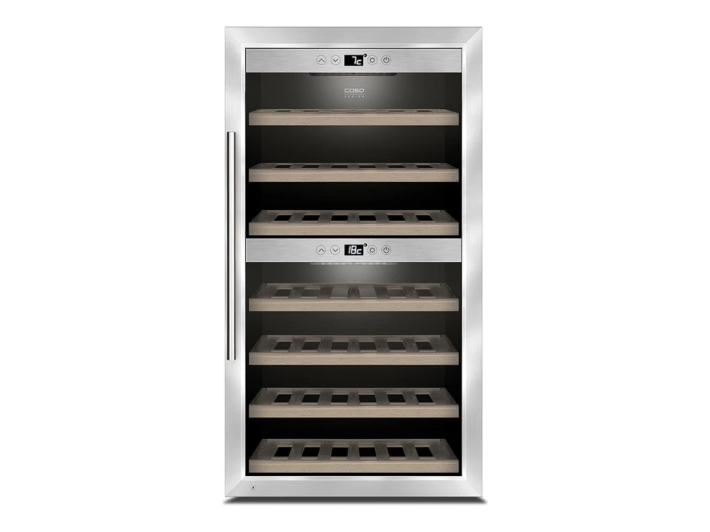 Caso | Wine cooler | WineComfort 660 Smart | Energy efficiency class G | Free standing | Height 103.5 cm | Total net capacity 178 L | Display | Black
