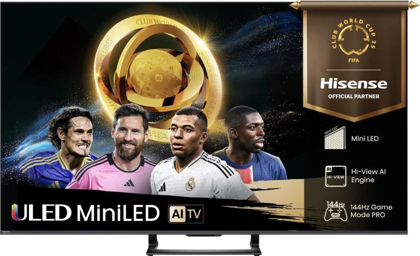 Hisense Mini LED TV | 65U7Q | 65 | Smart TV | VIDAA Smart OS | UHD | Black