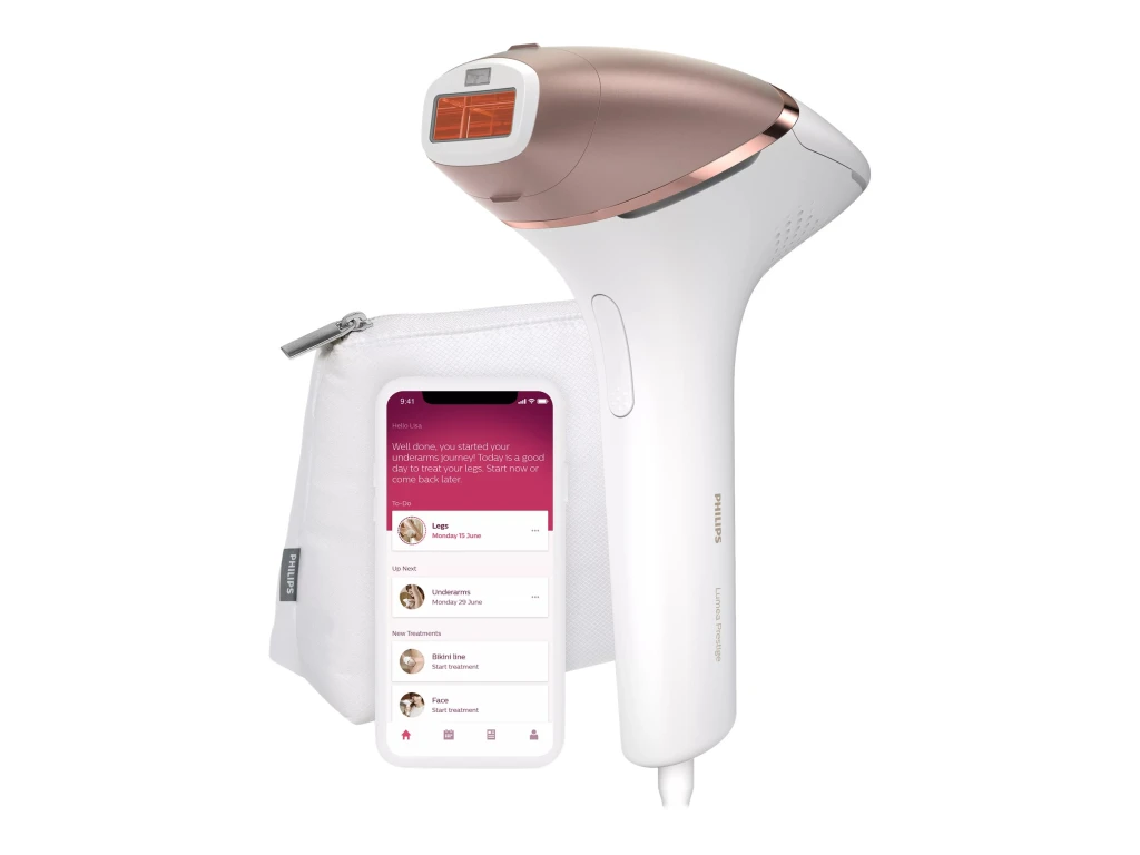 Philips BRI945/00 Lumea Prestige IPL Hair removal device, White/Rose Gold | Philips