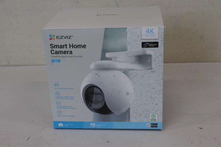 SALE OUT. EZVIZ CS-H80x Controlled Outdoor Camera, White | EZVIZ Camera | CS-H80x | 35 month(s) | 8+2 MP | 4mm | IP65 | H.264/H.265 | MicroSD, max. 512 GB | UNPACKED, SCRATCHES ON TOP