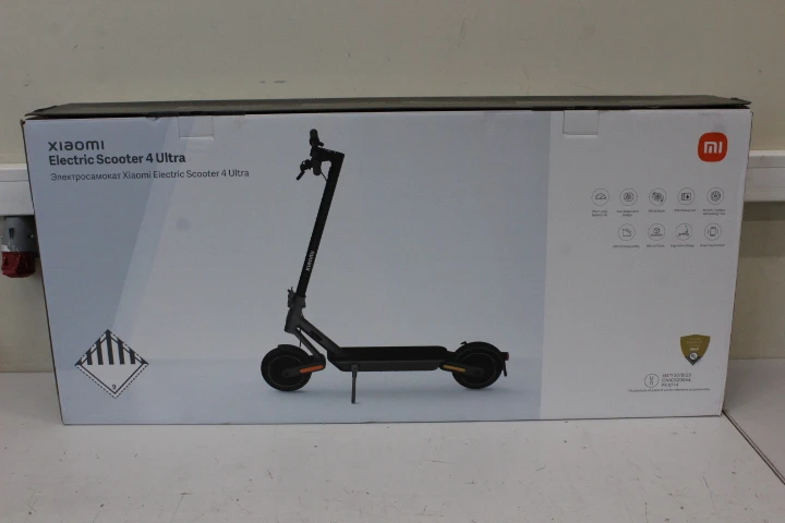 SALE OUT. Xiaomi Electric Scooter 4 Ultra EU | Xiaomi Electric Scooter 4 Ultra EU | 500 W | 25 km/h | 10 " | 6 month(s) | DEMO, MISSING INNER PACKAGING