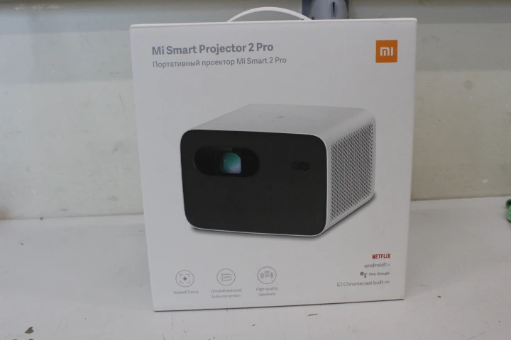 SALE OUT. Xiaomi Mi Smart Projector 2 Pro | Xiaomi 2 Pro | Full HD (1920x1080) | 1300 ANSI lumens | White/Grey | Super AMOLED | Exynos 990 | Internal RAM 6 GB | Dual SIM | Nano-SIM | 3G | 4G | Main camera resolution 12 + 12 + 8 MP | Secondary camera resolution 32 MP | Android | 10 | 4500 mAh | DEMO | Wi-Fi