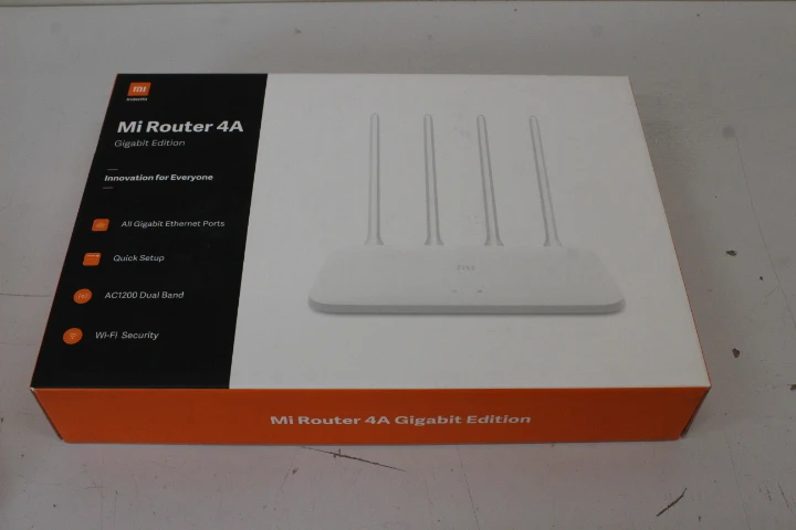 SALE OUT. Xiaomi Mi Router 4A Giga Version, White | Xiaomi Mi Router 4A Giga Version | 802.11ac | 300 + 867 Mbit/s | 10/100/1000 Mbit/s | Ethernet LAN (RJ-45) ports 2 | MU-MiMO Yes | Antenna type 4 External Antennas | 3 month(s) | USED, MISSING MANUALS