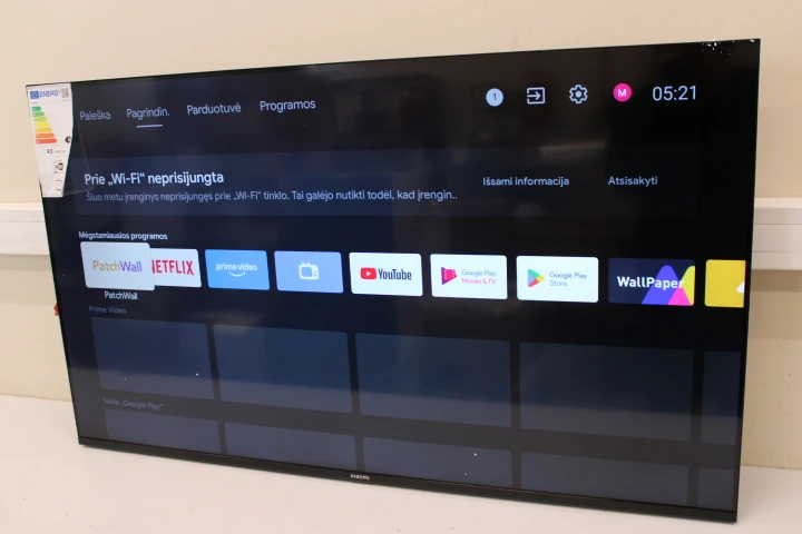 Xiaomi A2 | 55" (138 cm) | Smart TV | Android TV | 4H UHD | USED, ACTIVATED OS, WITHOUT ORIGINAL PACKAGING, MISSING ACCESSORIES