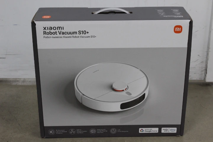 SALE OUT. Xiaomi Robot Vacuum S10+ EU | Xiaomi Robot Vacuum | S10+ EU | Wet&Dry | 5200 mAh | Dust capacity 0.45 L | 4000 Pa | White | USED