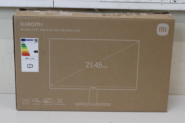 SALE OUT. Xiaomi Monitor A22i 22" 1920x1080/21:9/250 nits/HDMI/Black/ | Xiaomi Monitor | A22i | 22 " | VA | 16:9 | 75 Hz | 1 ms | 1920 x 1080 pixels | HDMI ports quantity 1 | Black | Warranty 3 month(s) | USED, MISSING POWER ADAPTER
