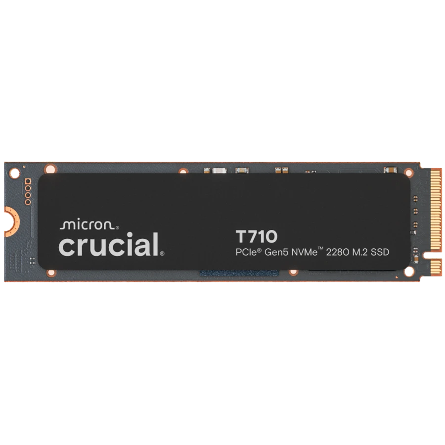 CRUCIAL T710 1TB PCIe Gen5 NVMe M.2 2280 SSD up to 14900 MB/s read and 13700 MB/s write