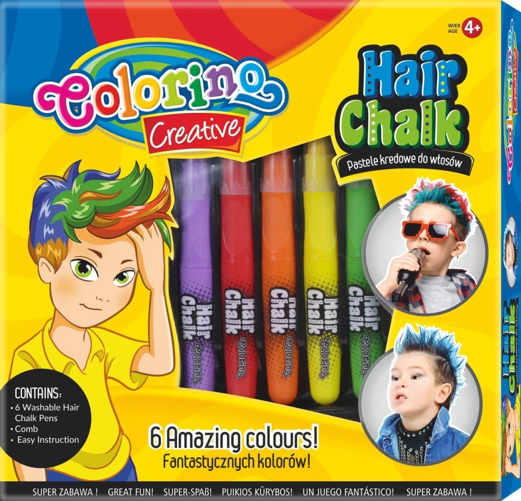 COLORINO KIDS | Hair Crayons BOYS 6 Colors, 36988PTR