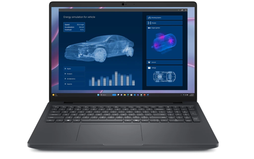 Dell Pro Max 16 MC16255 | 16 " | FHD+ | AMD Ryzen AI 9 HX PRO | 370 | 64 GB | LPDDR5x | Solid-state drive capacity 1000 GB | NVIDIA RTX PRO 1000 Blackwell | GDDR7 | 8 GB | Windows 11 Pro | Bluetooth version 5.4 | Keyboard language English | Keyboard backlit | Warranty 36 month(s) | Battery warranty 12 month(s)