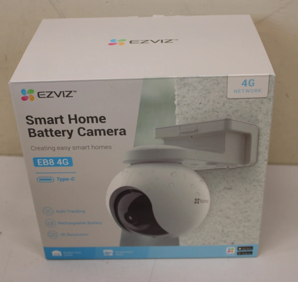 SALE OUT. EZVIZ IP Camera CS-EB8 3MP/4mm/10400mAh/IR up to 15m/H.265/H.264/IP65/White | EZVIZ | IP Camera | CS-EB8 4G/LTE with battery | 36 month(s) | 3 MP | 4mm | IP65 | H.265 / H.264 | MicroSD, max. 512 GB | USED, DIRTY, MISSING MANUAL, SCRATCHES