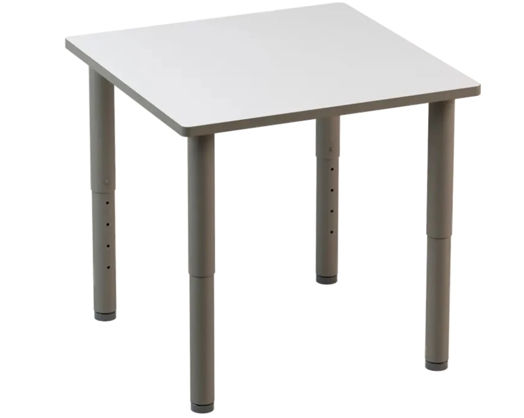 IDRA kõrguse reguleeritav laud 80x60 cm (T2-T6) valge