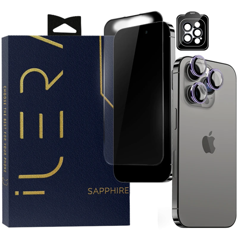 iLera Sapphire Ultra + Glass for iPhone 15 Pro