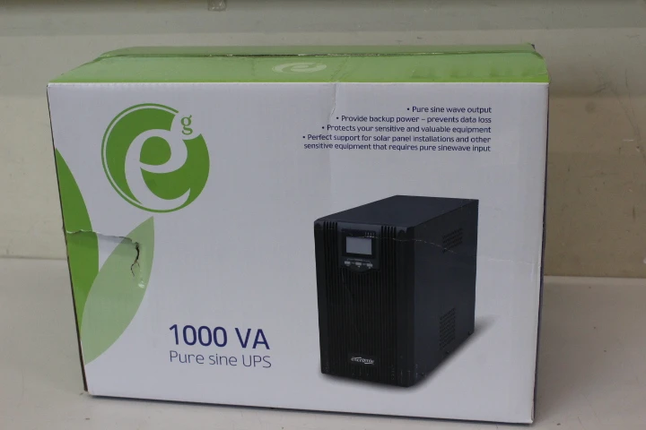 SALE OUT. Energenie EG-UPS-PS1000-01 1000VA pure sine wave UPS, LCD display, USB, black | EnerGenie Pure sine wave UPS with LCD display and USB | EG-UPS-PS1000-01 | 1000 VA | 800 W | DAMAGED PACKAGING