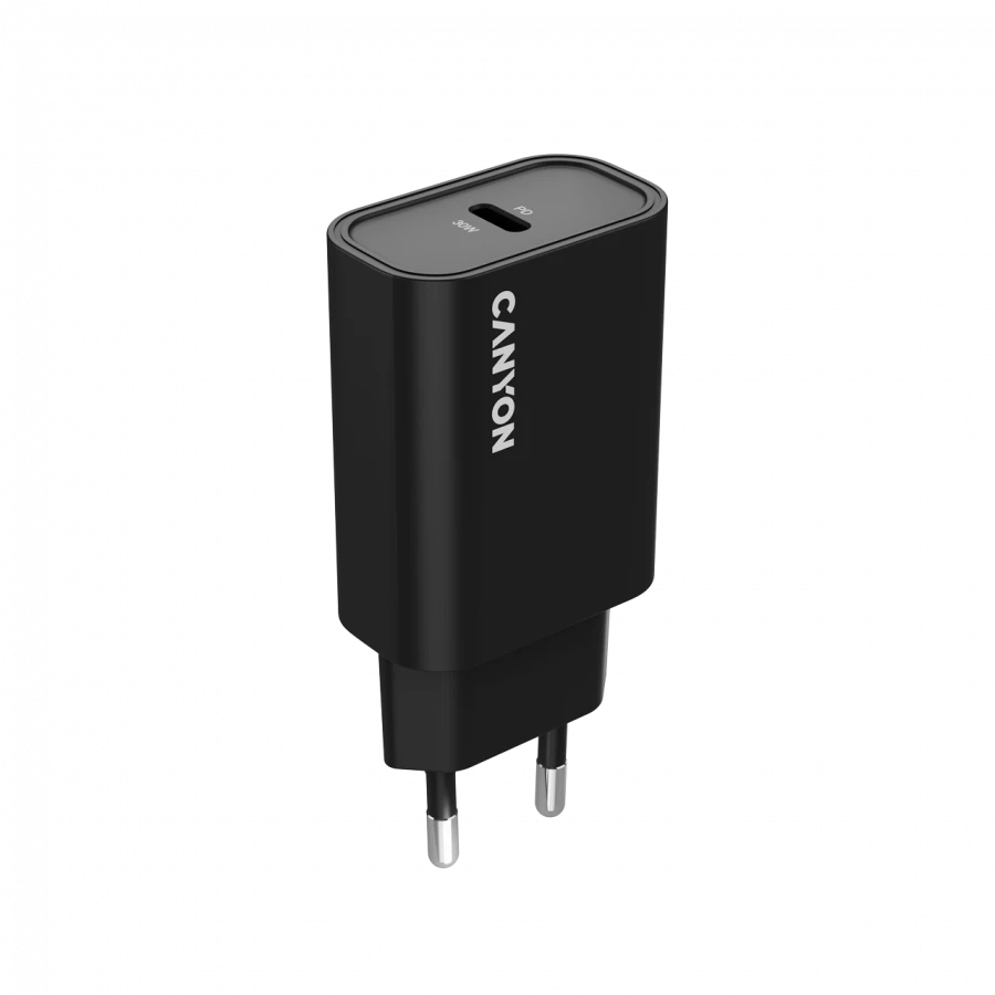 CANYON charger OnCharge 30CL Max Power 30W 1xPD EU Black