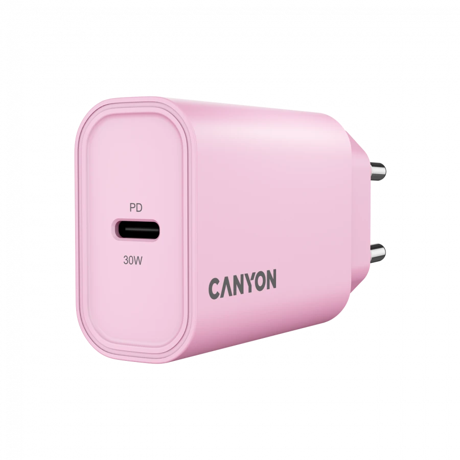 CANYON charger OnCharge 30CL Max Power 30W 1xPD EU Pink