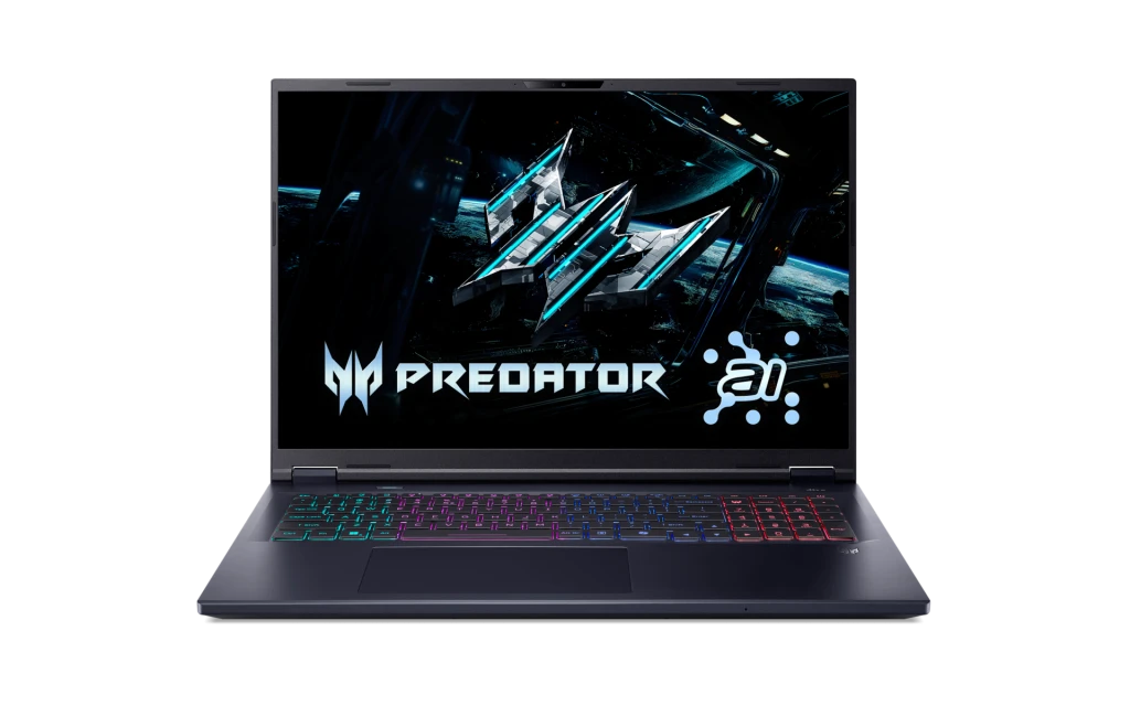 Acer | Predator Helios Neo 18 AI PHN18-72-75PV | Abyssal Black | 18 " | IPS | WQXGA | 2560 x 1600 pixels | Intel Core U7 | 255HX | 32 GB | DDR5 | Solid-state drive capacity 1000 GB | NVIDIA GeForce RTX 5060 | GDDR7 | 8 GB | Windows 11 Home | 802.11ax | Bluetooth version 5.3 | Keyboard language US international | Keyboard backlit | Warranty 24 month