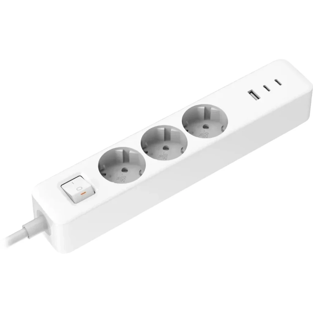 Xiaomi 20W Power Strip (2C1A) EU | Sockets quantity 3