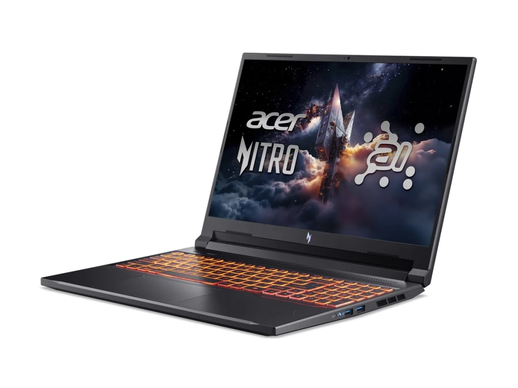 Acer | Nitro V 16 AI ANV16-42-R0W6 | Shale Black | 16 " | IPS | WUXGA | 1920 x 1200 pixels | AMD Ryzen 7 | 260 | 32 GB | DDR5 | Solid-state drive capacity 1000 GB | NVIDIA GeForce RTX 5070 | GDDR7 | 8 GB | Windows 11 Home | 802.11ax | Bluetooth version 5.3 | Keyboard language US international | Keyboard backlit | Warranty 24 month(s)