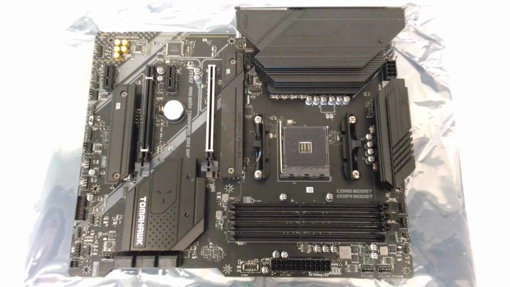 SALE OUT. MSI MAG B550 TOMAHAWK MAX WIFI | MSI MAG B550 TOMAHAWK MAX WIFI | Processor family AMD | Processor socket AM4 | DDR4 DIMM | Memory slots 4 | Supported hard disk drive interfaces 	SATA, M.2 | Number of SATA connectors 6 | Chipset AMD B550 | ATX | USED, REFURBISHED, WITHOUT ACCESSORIES, ONLY BACKPANEL AND ANTENNAS INCLUDED