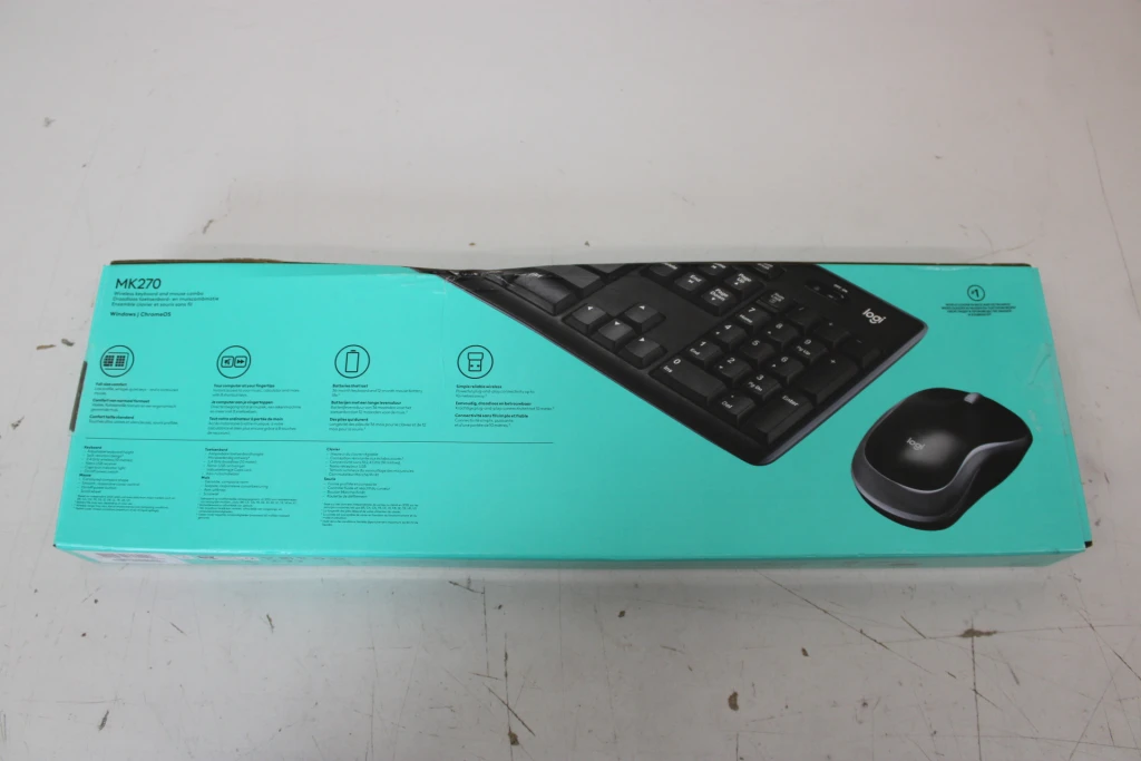 SALE OUT. Logitech MK270 Wireless Keyboard and Mouse Combo, Black | SALE OUT. Logitech MK270 | Keyboard and Mouse Set | Wireless | US | DAMAGED PACKAGING | Black